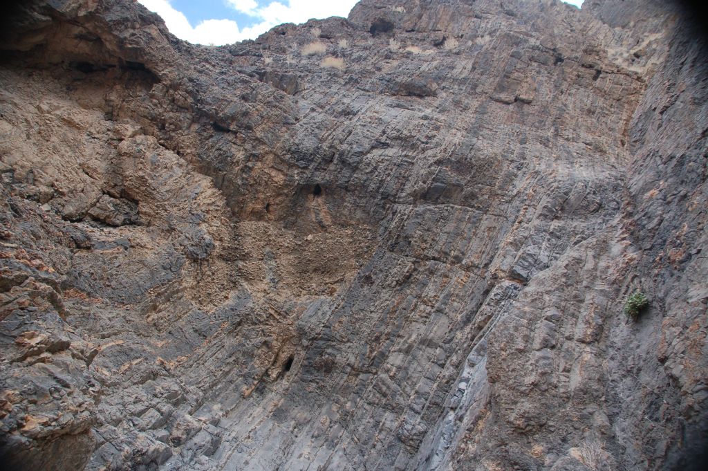 Spectacular angle looking up the canyon walls at the scenery: